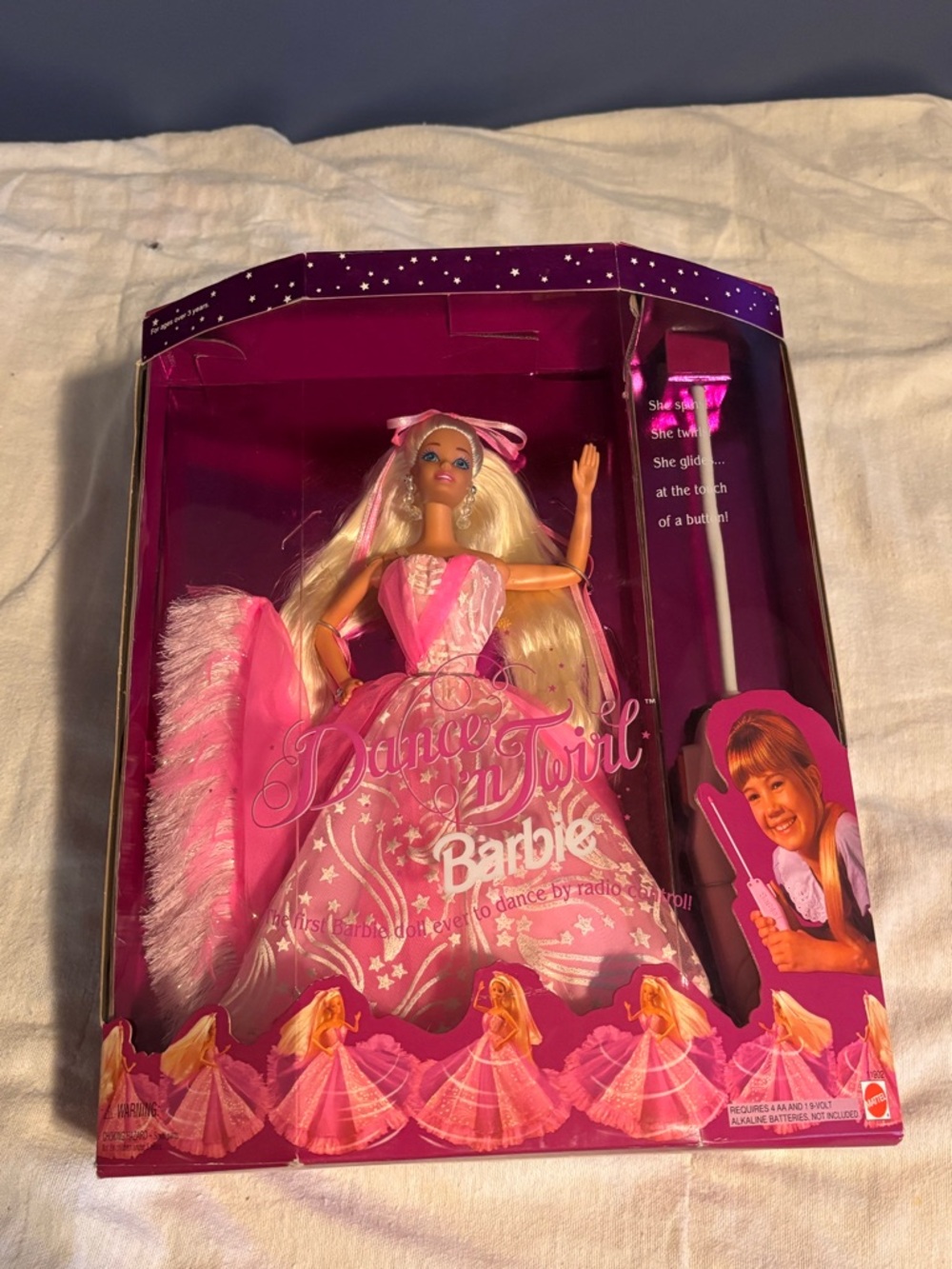 1994 Dance ’n Twirl Barbie Remote Control Ballerina Doll NRFB